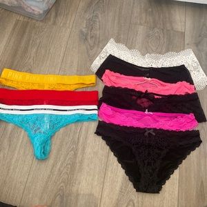 9 pair bundle of VS undies
